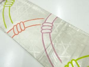 アンティーク　光悦垣模様織出し袋帯（材料）